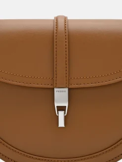 Hitch Leather Shoulder Bag - Cognac