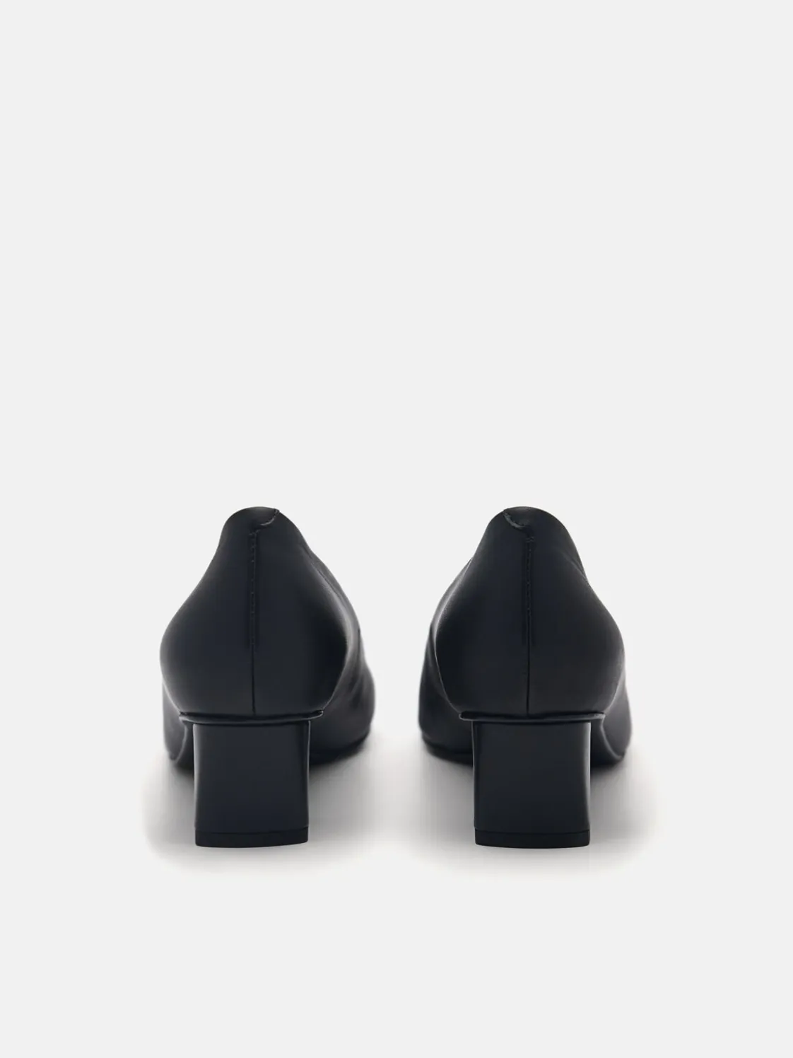 Ines Leather Pumps - Black