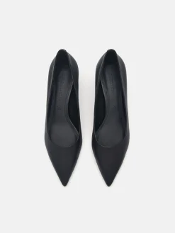 Ines Leather Pumps - Black