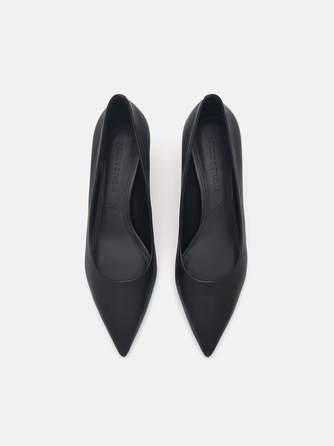 Ines Leather Pumps - Black