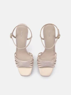 Iza Platform Heel Sandals - Champagne