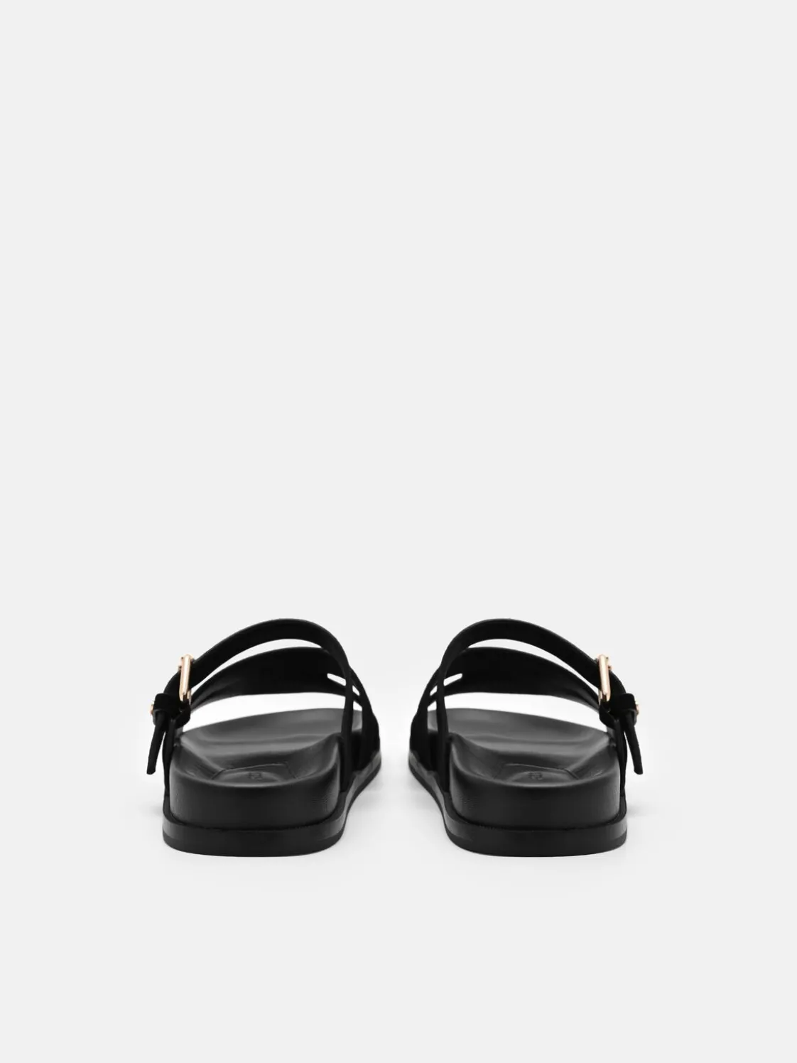 Iza Suede Sandals - Black