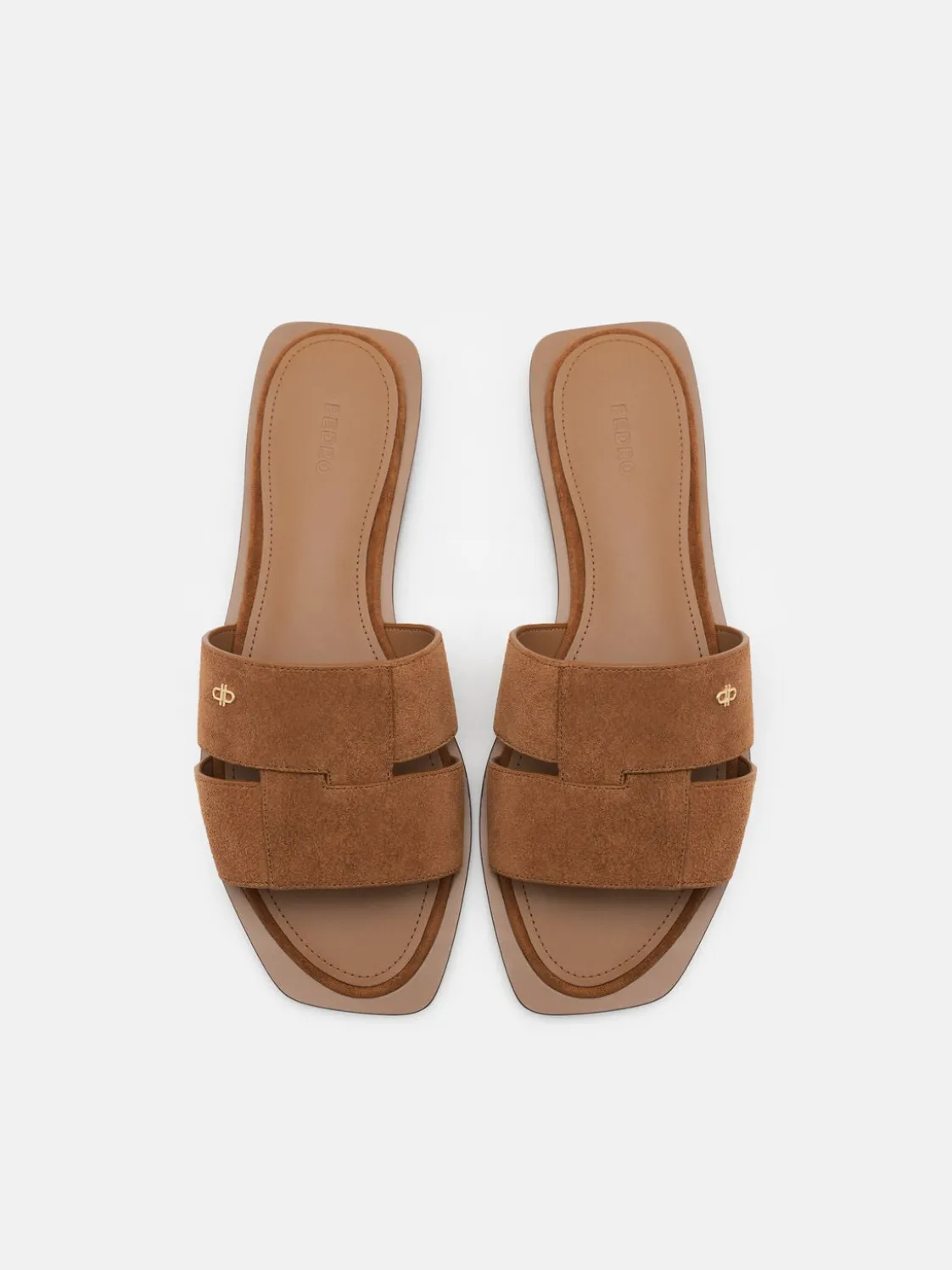 Iza Suede Sandals - Cognac Suede