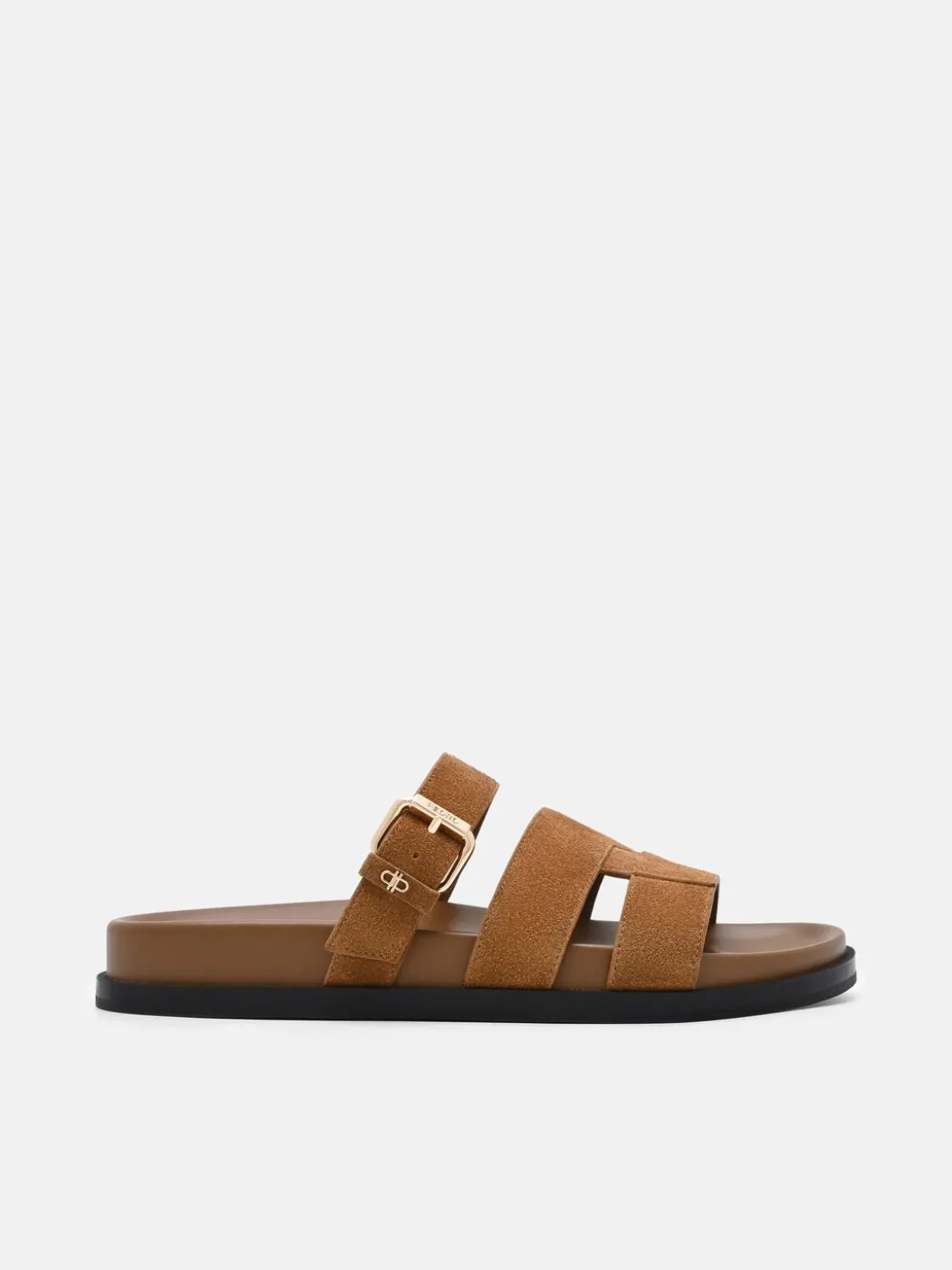 Iza Suede Sandals - Cognac