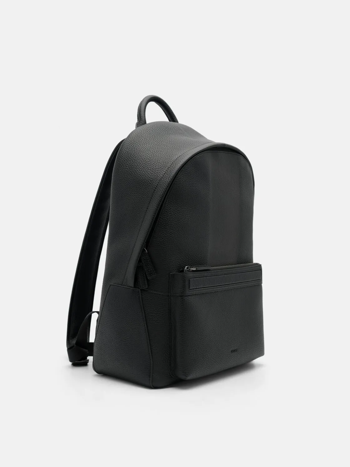 James Leather Backpack - Black