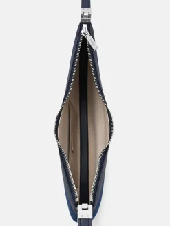 Jatte Denim Crescent Shoulder Bag - Blue Denim