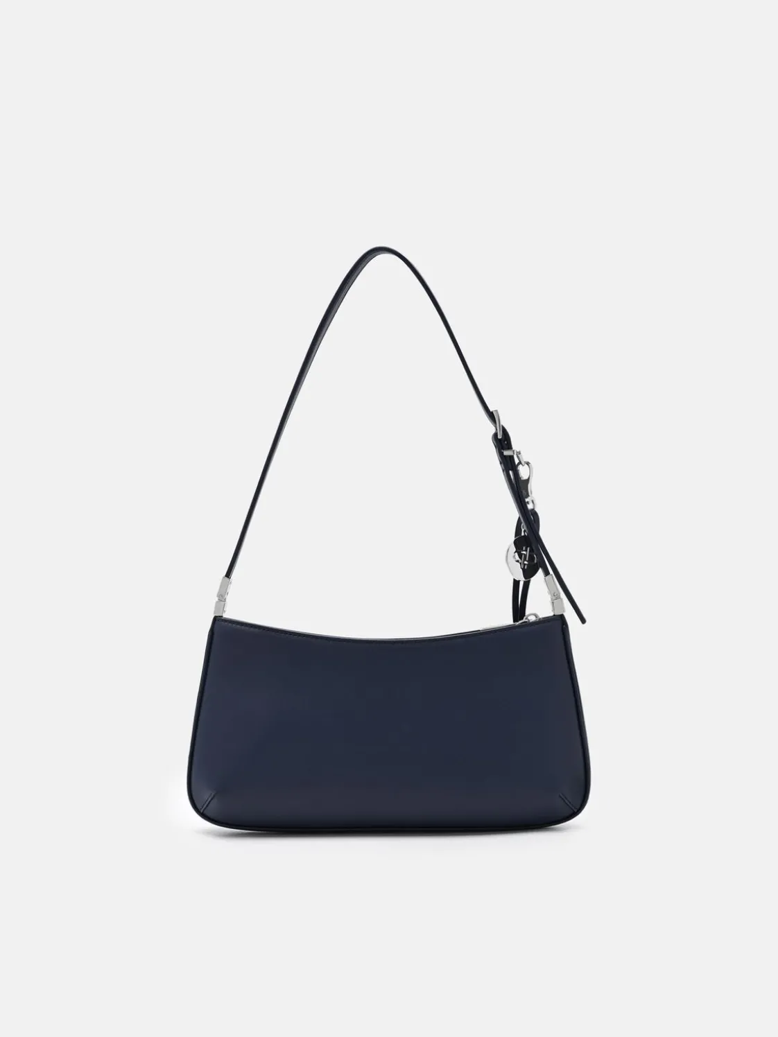 Jatte Leather Charm Shoulder Bag - Navy