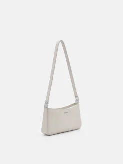 Jatte Leather Shoulder Bag - Chalk