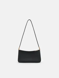 Jatte Leather Shoulder Bag - Black