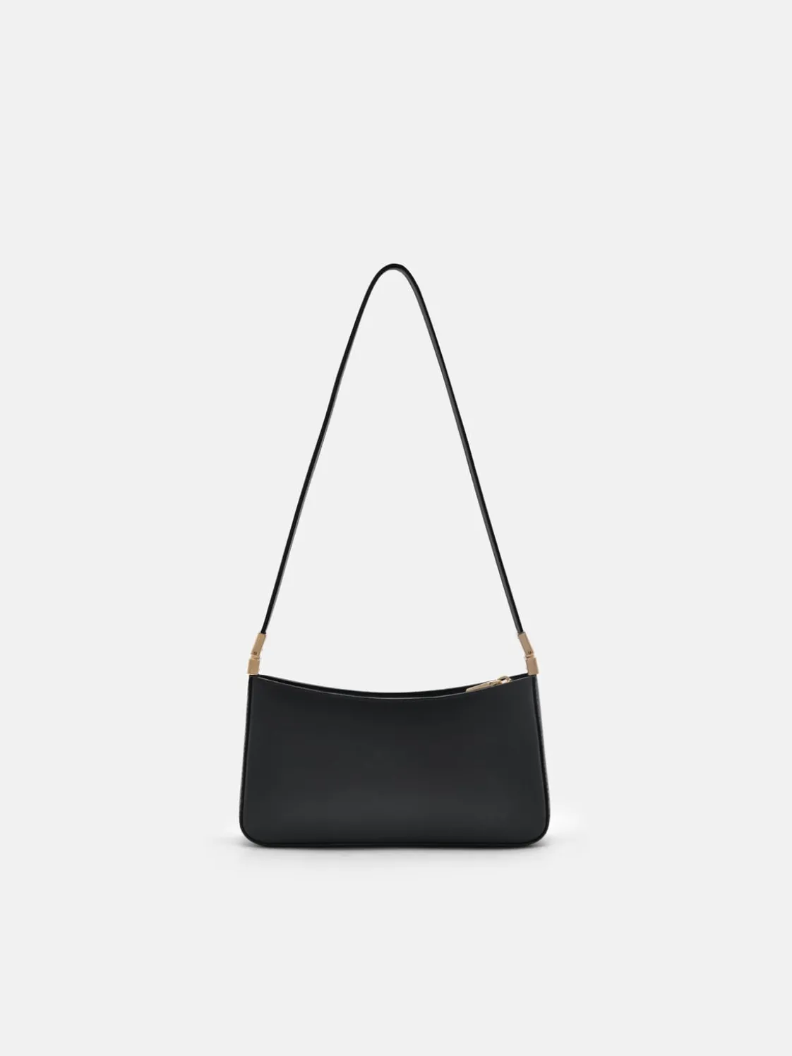 Jatte Leather Shoulder Bag - Black