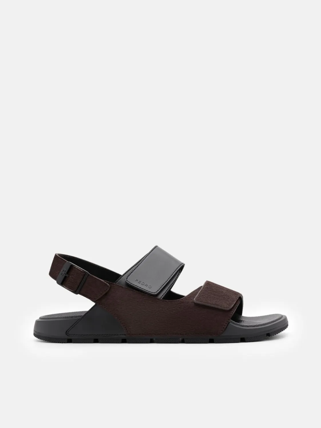 Jonah Backstrap Sandals - Dark Brown Pony