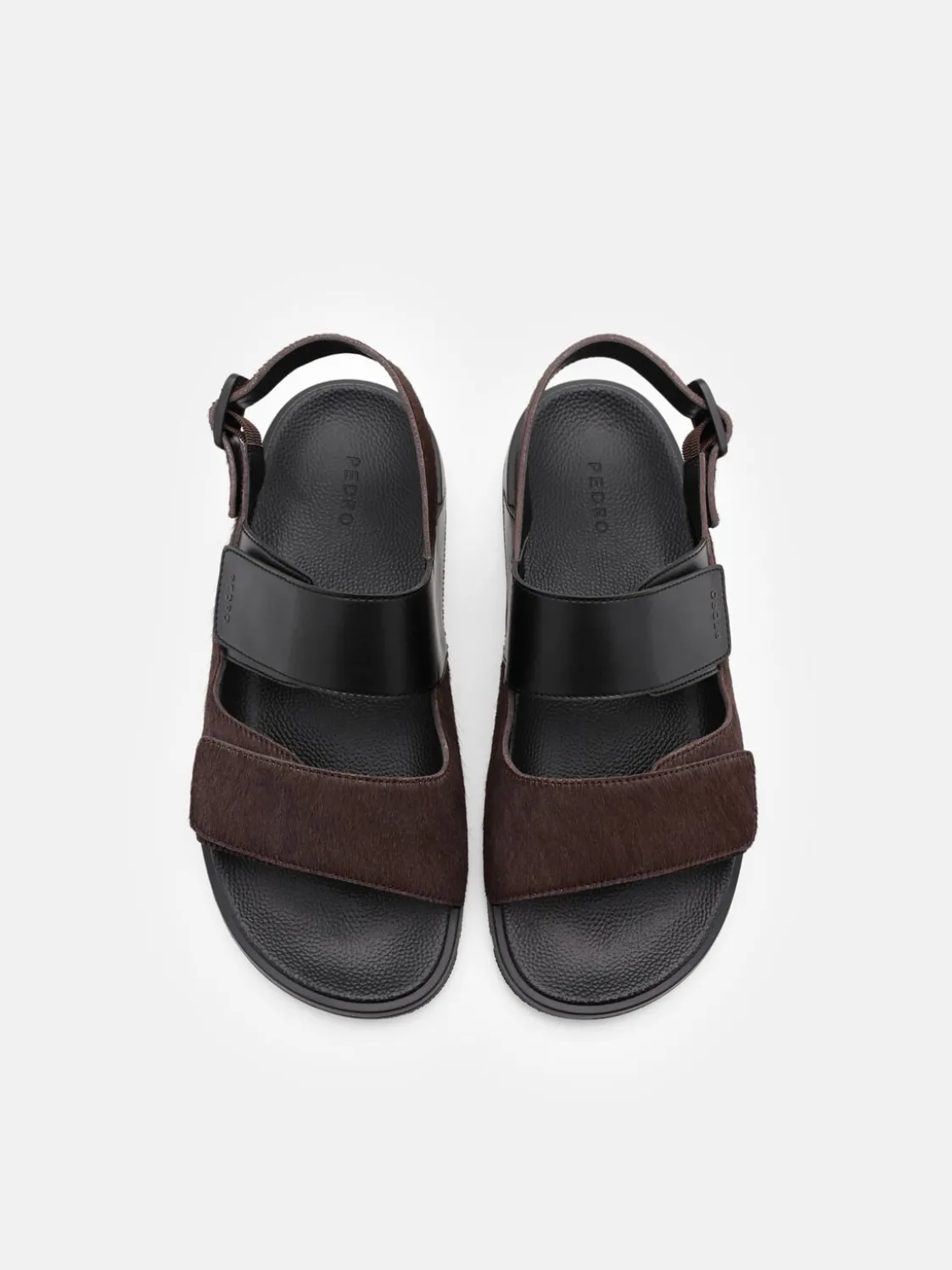Jonah Backstrap Sandals - Dark Brown Pony