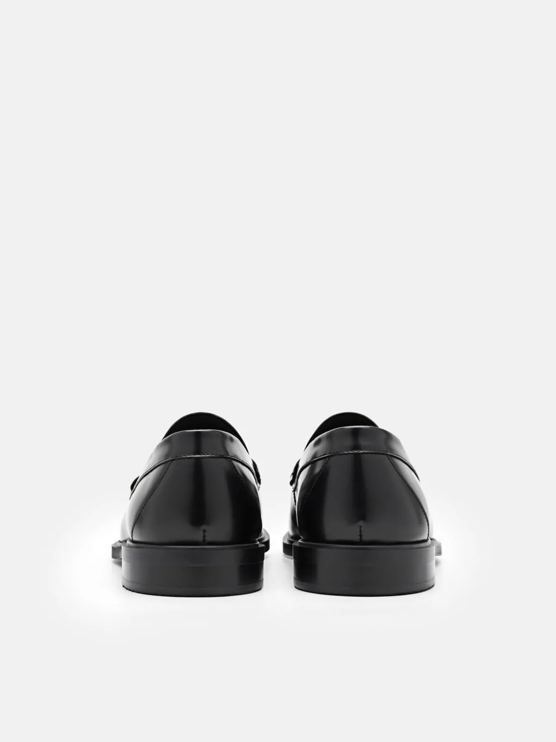 Keith Leather Penny Loafers - Black