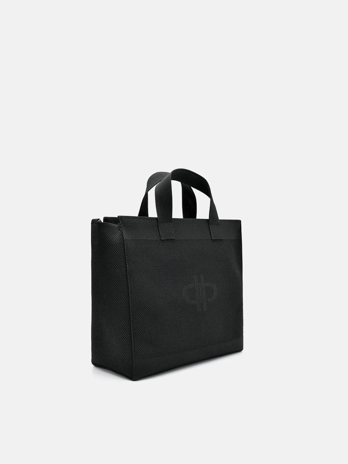 Knitted Tote Bag - Black