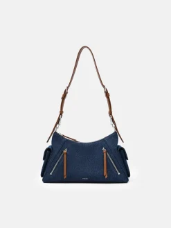 Kristen Denim Shoulder Bag - Blue Denim