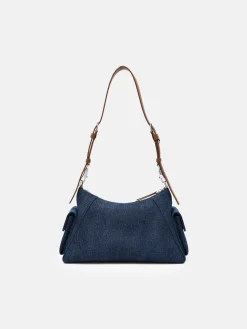 Kristen Denim Shoulder Bag - Blue Denim