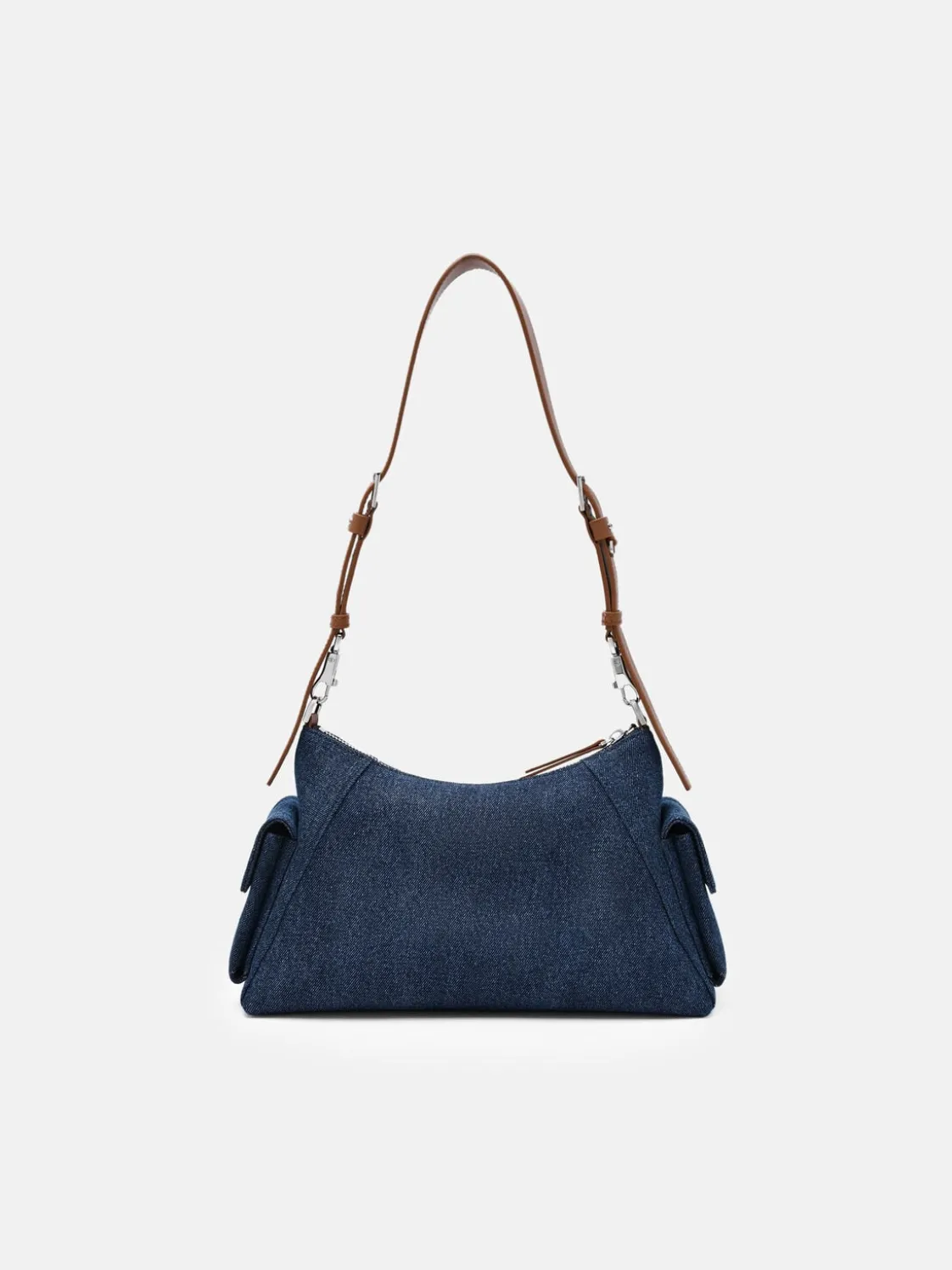 Kristen Denim Shoulder Bag - Blue Denim
