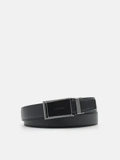 Leather Automatic Belt - Black