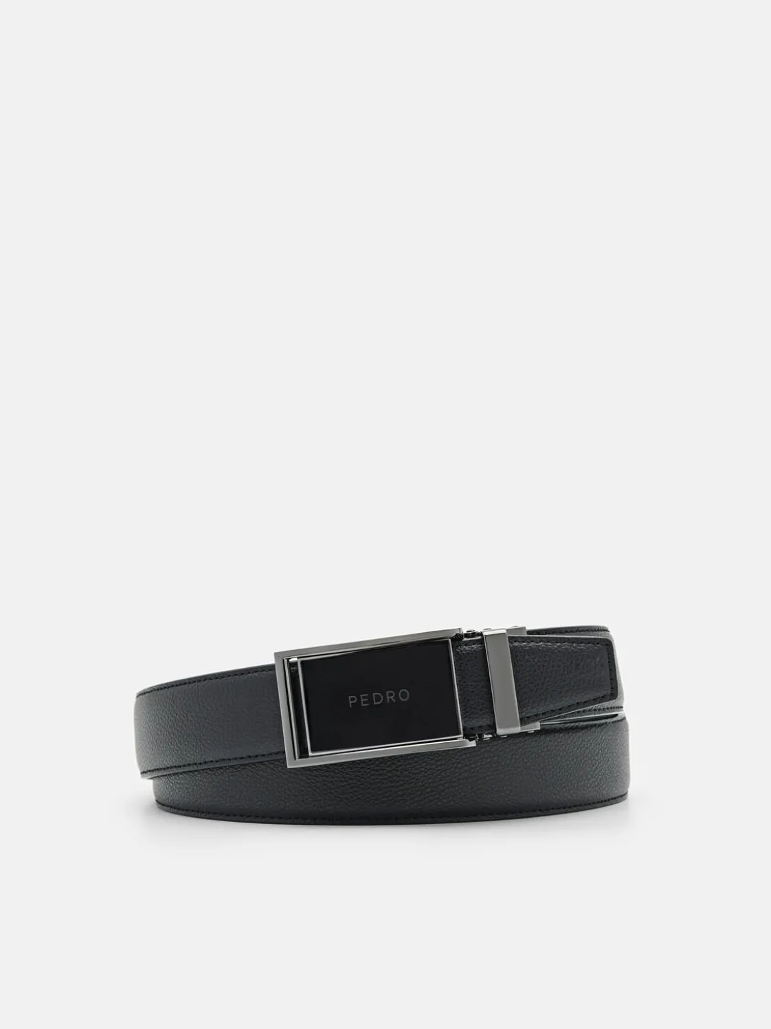 Leather Automatic Belt - Black