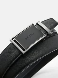 Leather Automatic Belt - Black