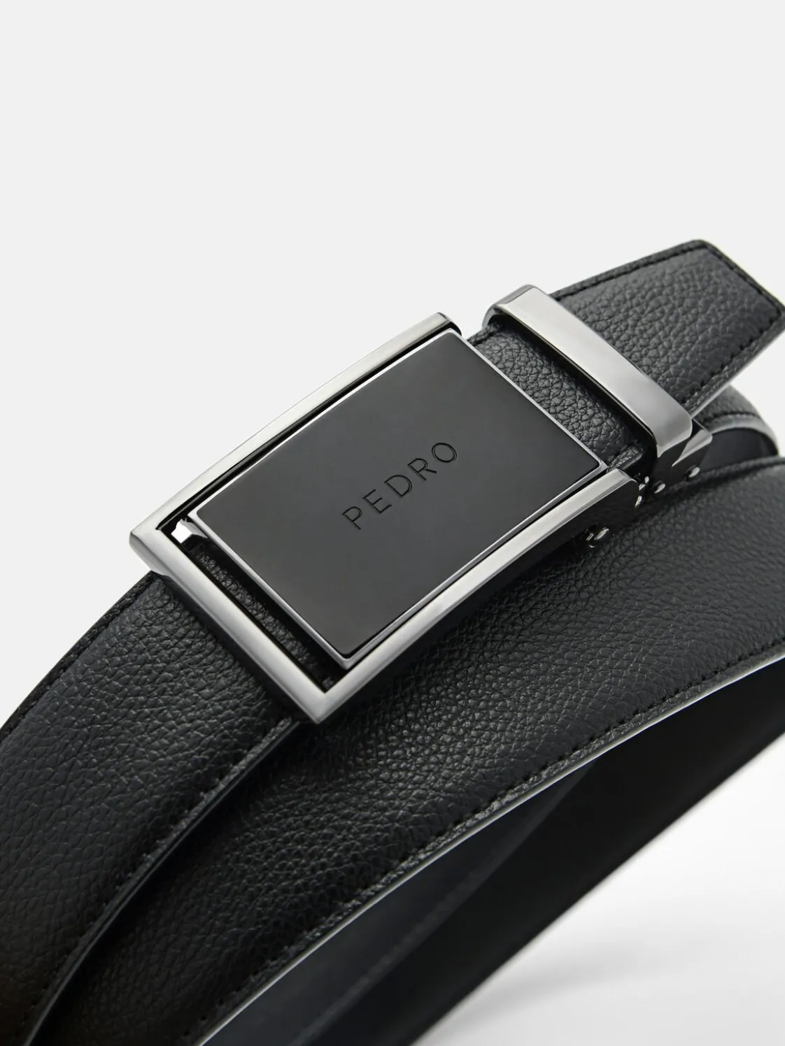 Leather Automatic Belt - Black