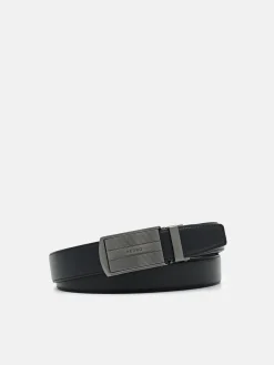 Leather Automatic Belt - Black