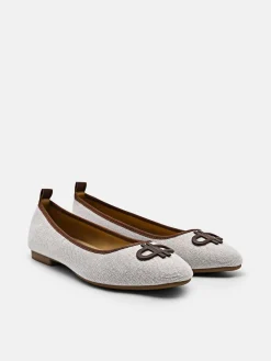 Leather Ballerina Flats - Multi