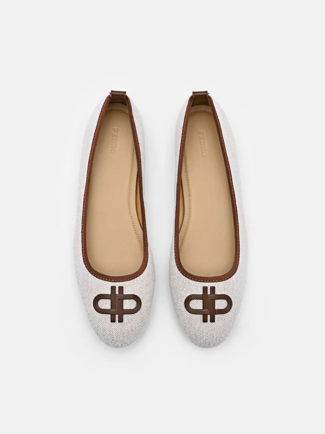 Leather Ballerina Flats - Multi