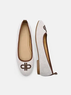 Leather Ballerina Flats - Multi
