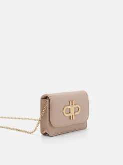 Leather Bi-Fold Card Holder - Nude