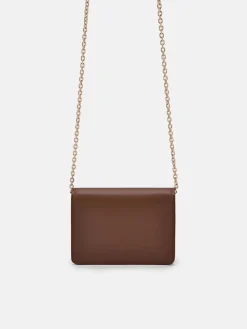 Leather Bi-Fold Card Holder - Brown