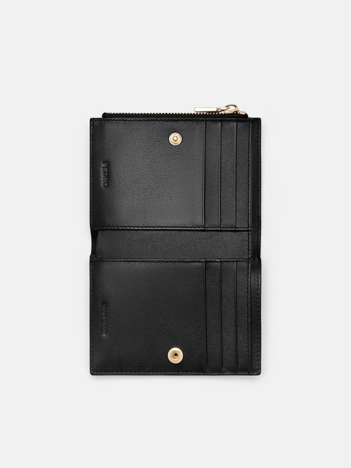 Leather Bi-Fold Wallet - Black