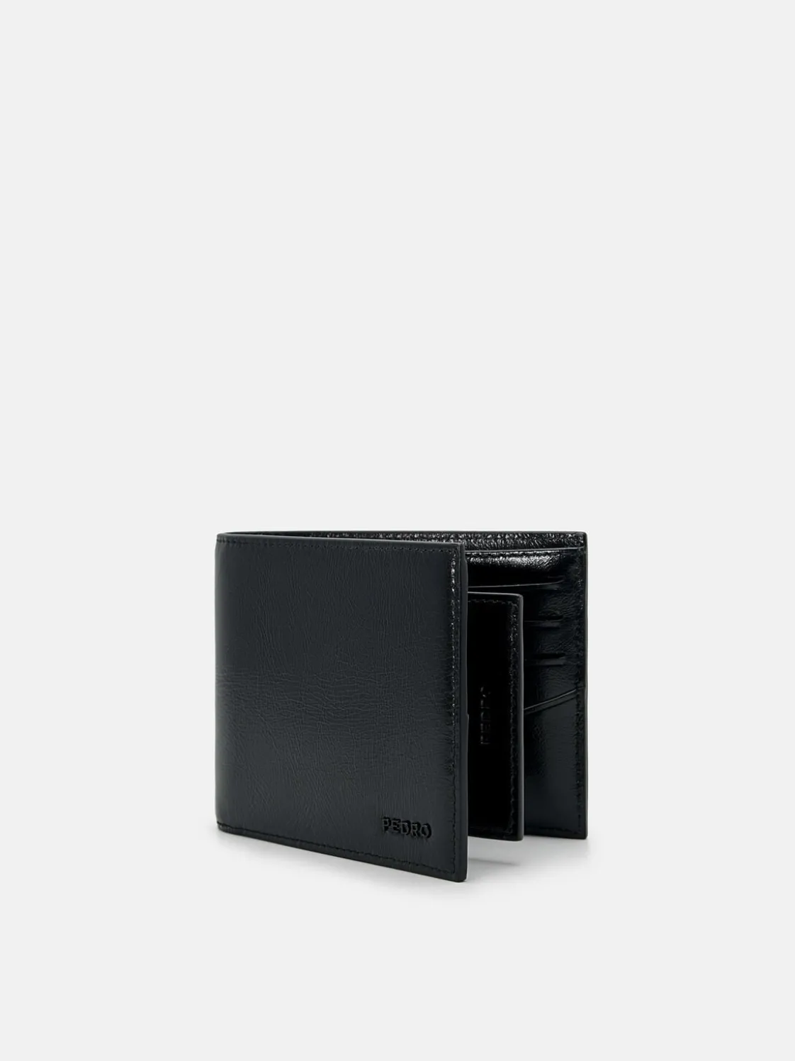 Leather Bi-Fold Wallet with Insert - Black2