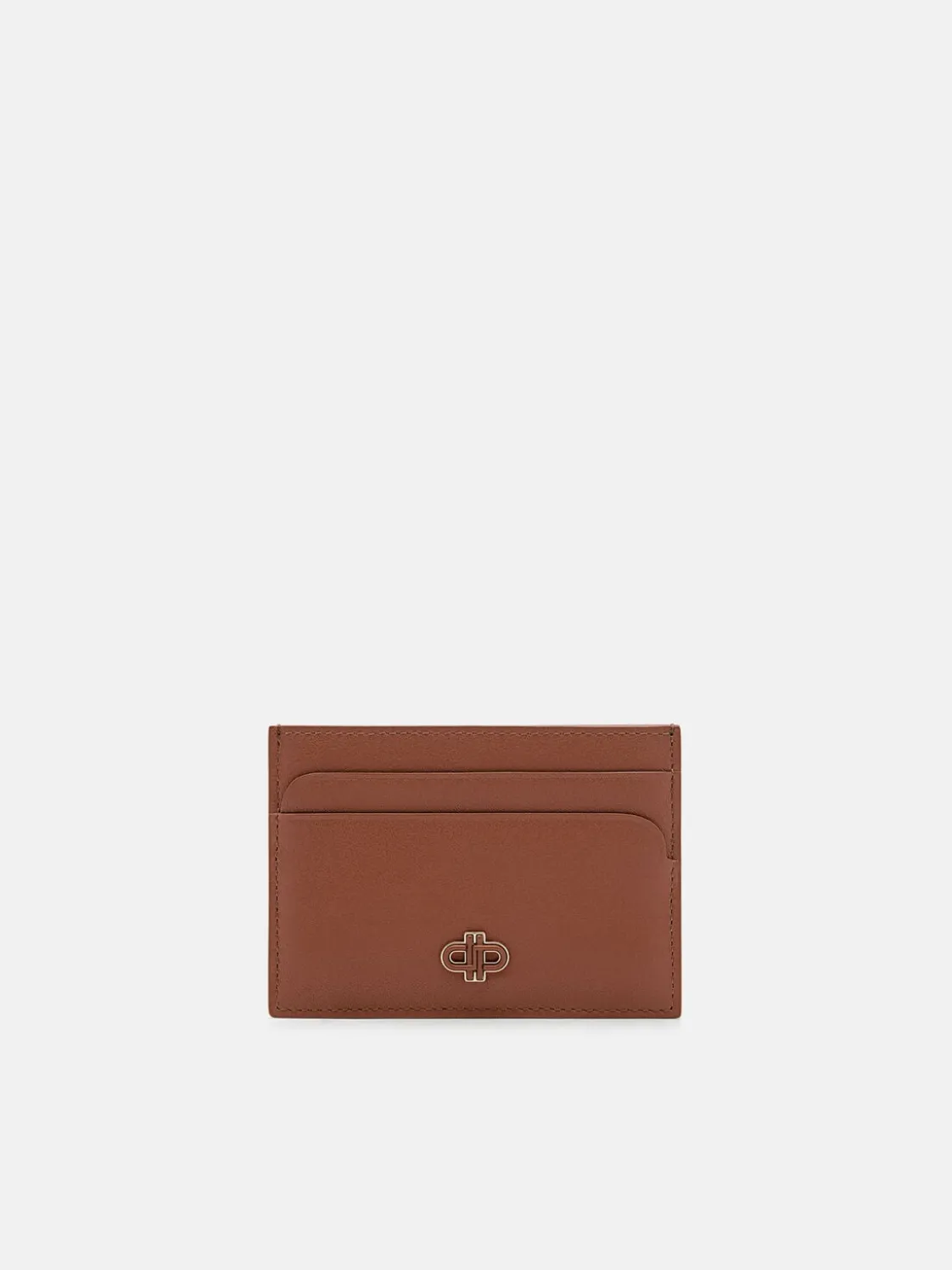 Leather Card Holder - Cognac