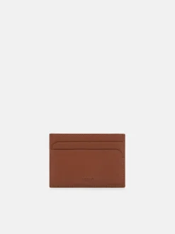 Leather Card Holder - Cognac
