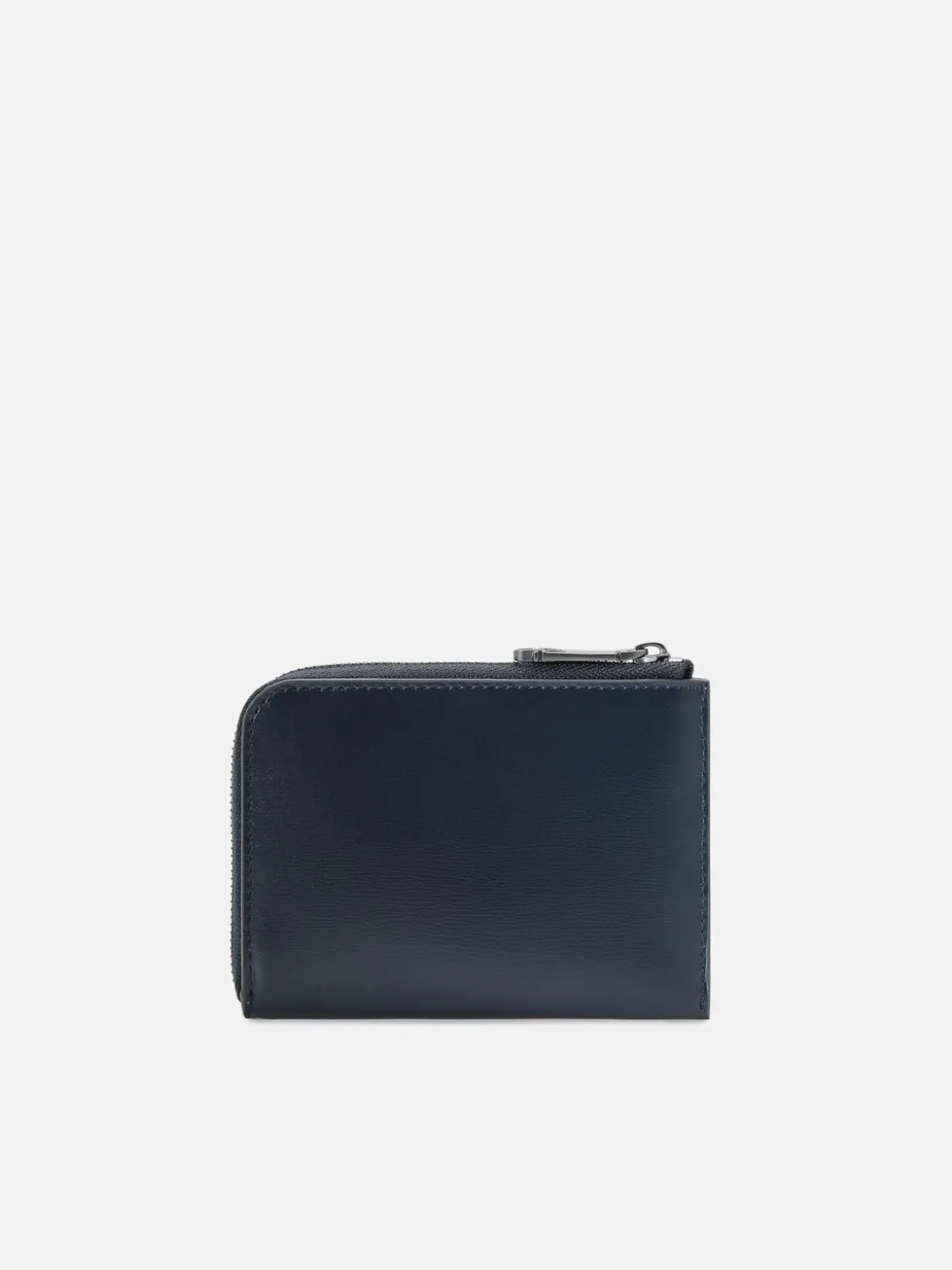 Leather Card Holder - Navy