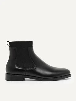 Leather Chelsea Boots - Black