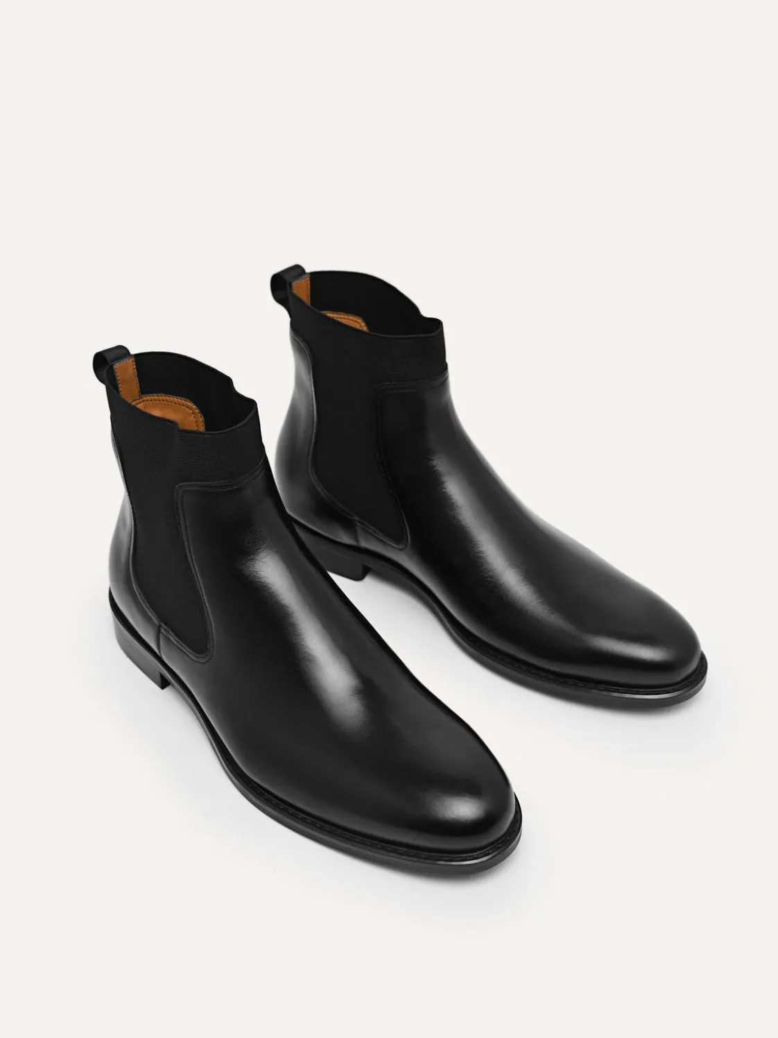 Leather Chelsea Boots - Black