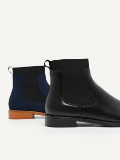 Leather Chelsea Boots - Black