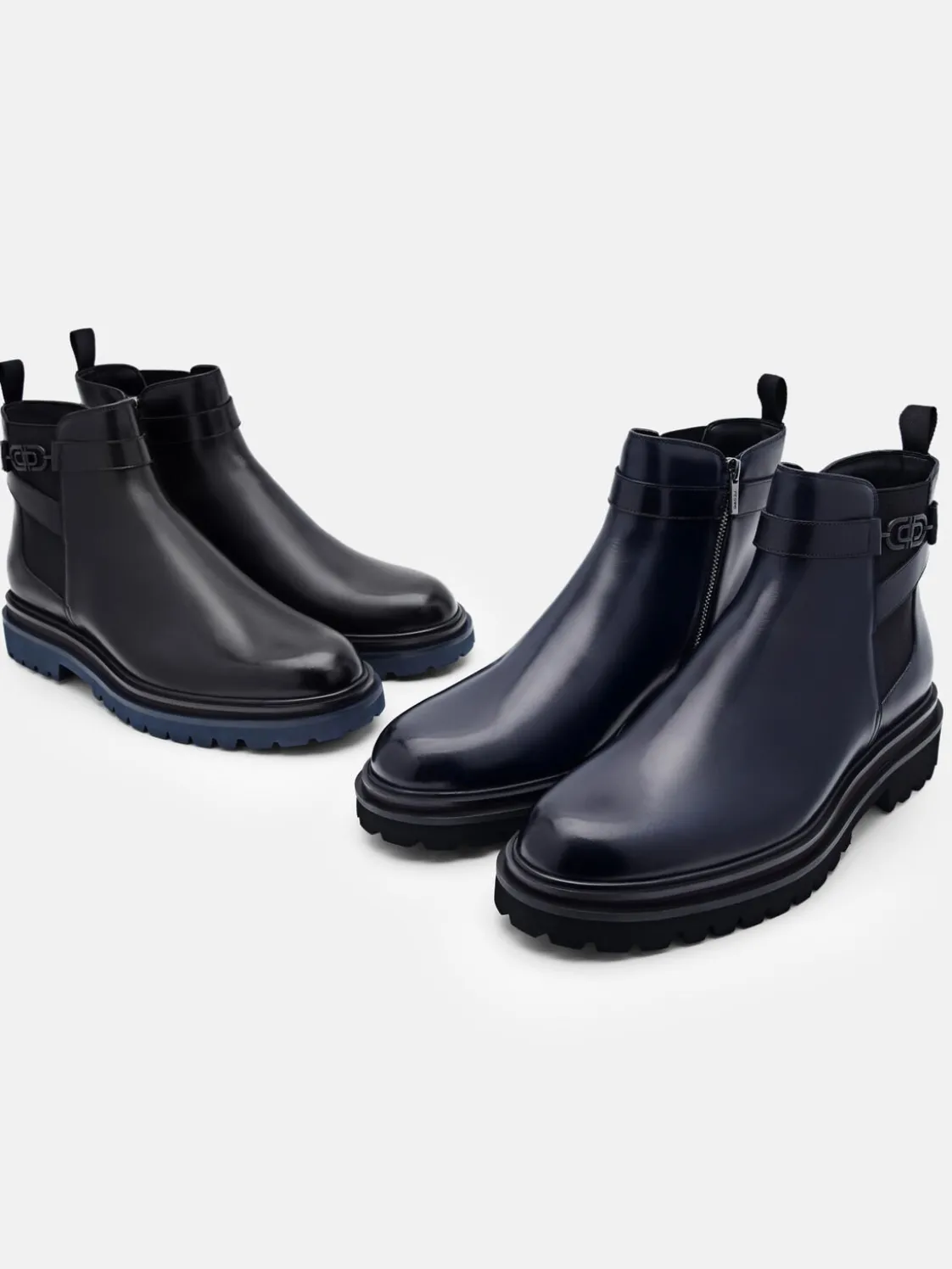 Leather Chelsea Boots - Black