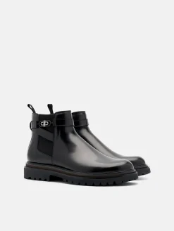 Leather Chelsea Boots - Black