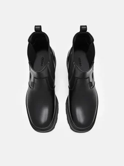 Leather Chelsea Boots - Black