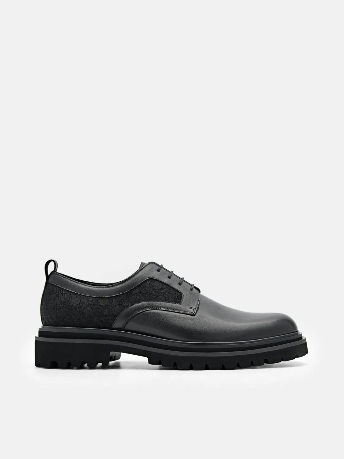 Leather Derby Shoes - Black