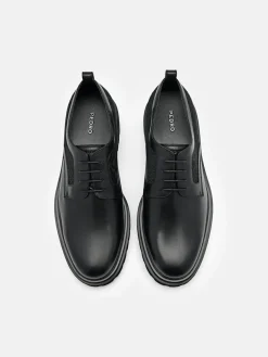 Leather Derby Shoes - Black
