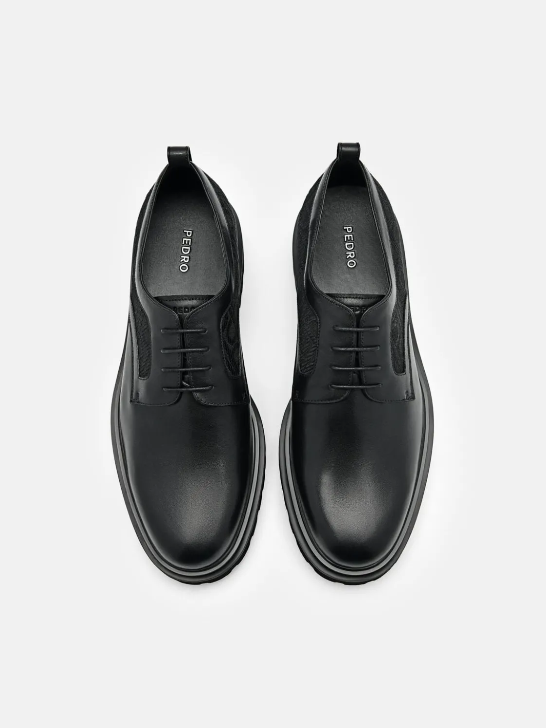 Leather Derby Shoes - Black