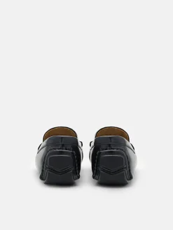 Leather Driving Shoes - Black
