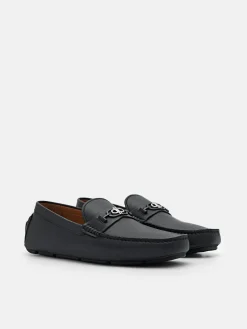 Leather Driving Shoes - Black