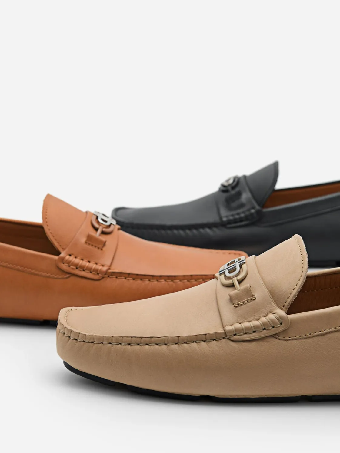Leather Driving Shoes - Camel
