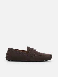 Leather Driving Shoes - Dark Brown