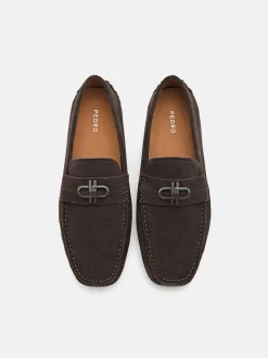 Leather Driving Shoes - Dark Brown